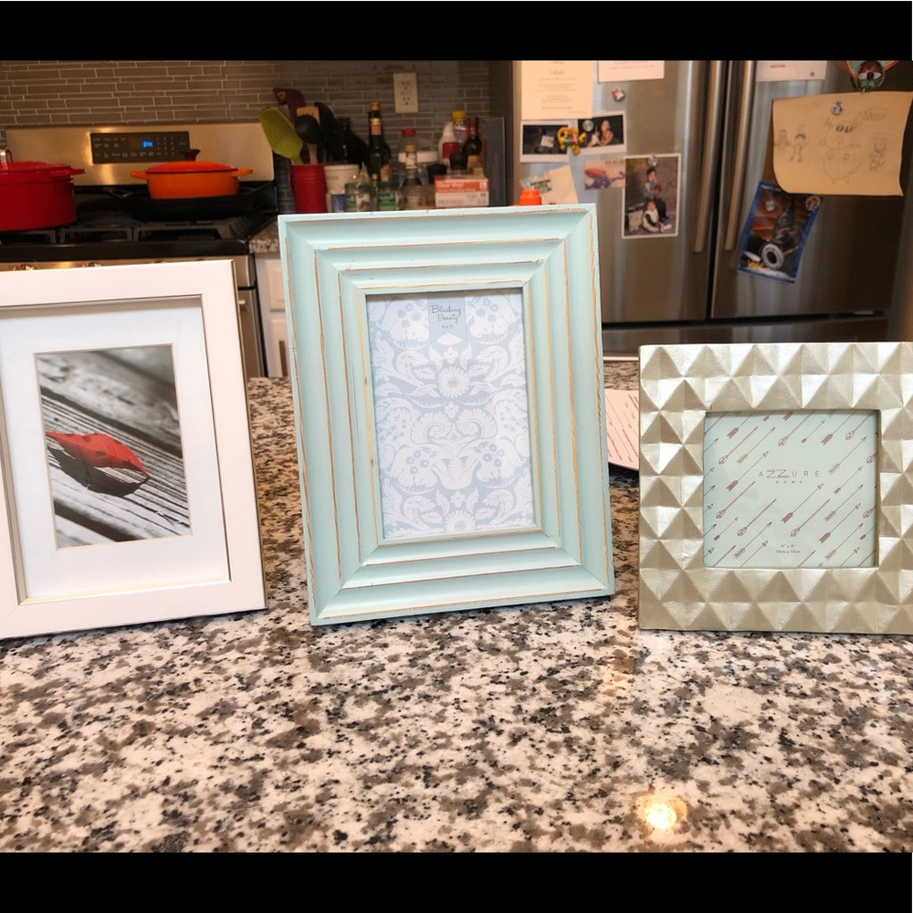 Three photo frames